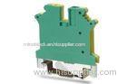 Green - Yellow 600V 30A UL UK5 PA66 Screw Grounding Terminal Block, Screw Terminal Blocks