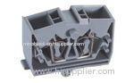 PA66 600V 25A 4 Conductor Center Miniature Terminal Block with Snap - in Mounting Feet
