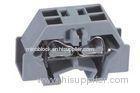 Gray PA66 630V 24A 8KV 4 Conductor Through Miniature Terminal Block with Fixing Flanges