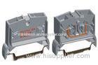 Gray 8kv 800v PA 2 / 4 Conductor Through End Miniature Terminal Block With Amounting Feet