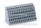 Angled Entry 5.0 / 5.08mm Pitch PCB Terminal Blocks With 2 Solder Pins In Line