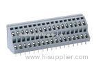 10.0 / 10.16 mm Double Deck Pitch PCB Mount Terminal Block With 2-24 Poles, 2 Solder Pins