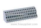 250 / 500v 12A 2 - 24 Poles Double - Decked PCB Mount Terminal Block Strip For SP35 Standard Rail