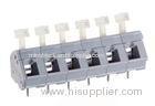PA66 Spring - Cage Angled SP 256 PCB Mount Terminal Block With 7.5 / 7.58mm Pitch