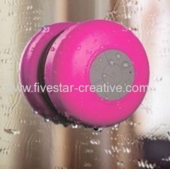 Colorful Portable Mini HIFI Waterproof Shower Pool Wireless Bluetooth Speaker Handsfree With Mic Pink