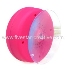 Colorful Portable Mini HIFI Waterproof Shower Pool Wireless Bluetooth Speaker Handsfree With Mic Pink