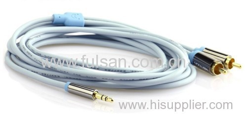 High quality DC 3.5mm TO 2RCA AV cable