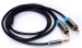 10FT(3M) 3.5mm Stereo Cable 3.5mm to 2RCA Cables Gold-plated