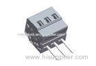 Grey PA66 SP450 Spring Cage 3P or 2 - 24 Pole PCB Mount Terminal Block For Wires
