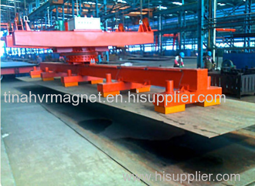 Electro permanent lifting magnet for lifting steel plate