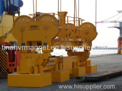 Steel slab lifting magnet