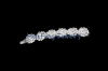 Wedding Crystal Bridal Jewelry With Elegent Flower Crystal Clips