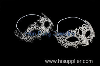 Wholesale Deluxe Silver Crystal Masquerade Mask Crystal Bridal Jewelry Party Jewelry Rhinestone Mask MK003