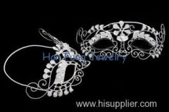 Party Jewelry Rhinestone Mask Wholesale Half Face Fashion Crystal Masquerade Mask Crystal Bridal Jewelry MK002-280