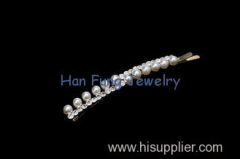 Hot Hair Clip With Pearls Beads and Crystal for Wedding Hair Accessories Crystal Bridal Jewelry H607