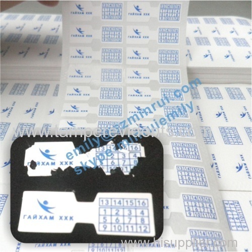 Custom Fragile Breakable Warranty Stickers With Dog Bone Shape,Destructible Warranty Void Sticker,Destruct Void Warranty