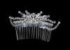 Exquisite craftsmanship Crystal Bridal Jewelry hair comb with crystal bead T00046