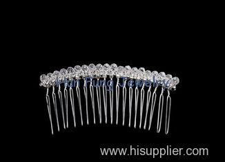 Female succinct and Crystal Bridal Jewelry hair comb with crystal bead T00045