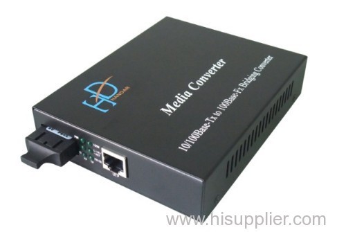 Gigabit Ethernet 10/100/1000Mbps Media Converter 20km SC (Single Mode)