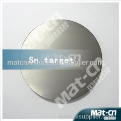 High Purity Sn target Tin Target Sputtering target