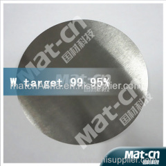 High Purity Tungsten Target sputtering Target