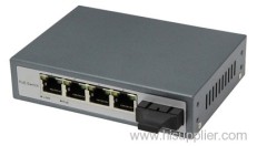 10/100 Base-TX/FX PoE Ethernet Switch 20Km SC (Single Fiber,Single mode)