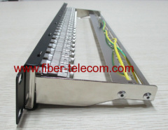 CAT.6a FTP Patch Panel 1U 24 ports with RJ45 keystone jack