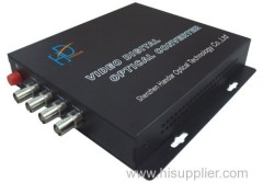 4 channel video fiber optic transceiver fiber converter video converter fiber video converter