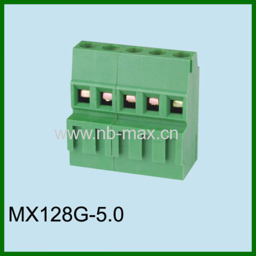 5.0mm 300V 10A PCB screw terminal block China manufacture