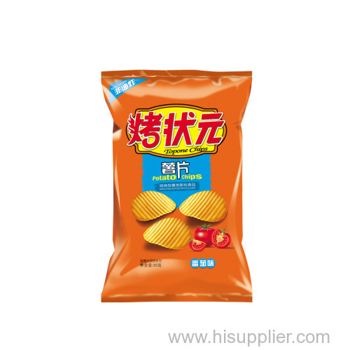 Potato chips,tomato chips,famous logo,