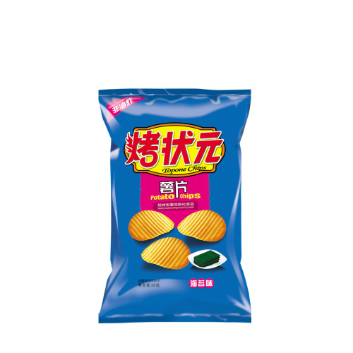 Potato chips,sea weed chips,famous logo,70g