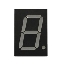 ROHS black surface 2.3 inch 1 digit led display numberic show