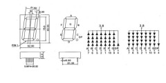 1 digit Seven segment led display 3.0inch of 1 digits