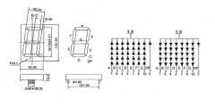 4.0inch 1 digit 7 segment display manufacturer led