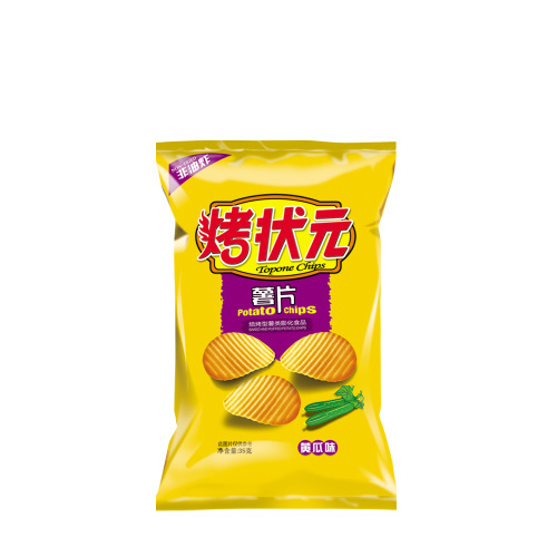 Potato chips,chips,cucumber taste chips,famous logo,35g