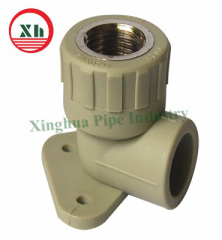 PPRC white Female Elbow Wallplate China pipes fittings