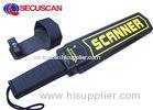 High Sensitivity Black Hand Held Metal Detector for Sporting Events