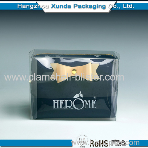 Hot sales transparant plastic folding rectangle boxes for gifts packaging