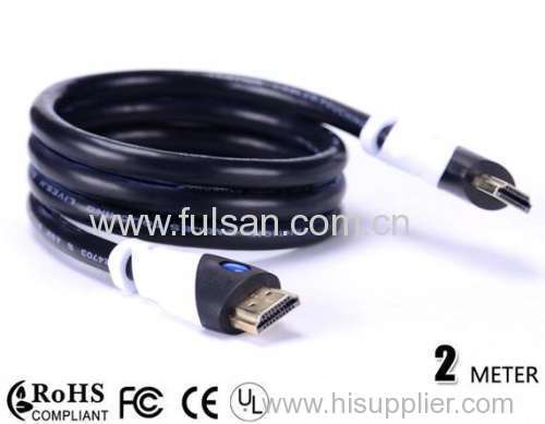 High speed good quality 1.4 version 2m hdmi cable with ethernet for 3D