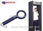 Black Security Portable Hand Held Metal Detector For Airports Loss Prevention