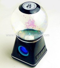 Newest Design LED Crystal Water Ball Portable Wireless Bluetooth USB Speaker with SD card