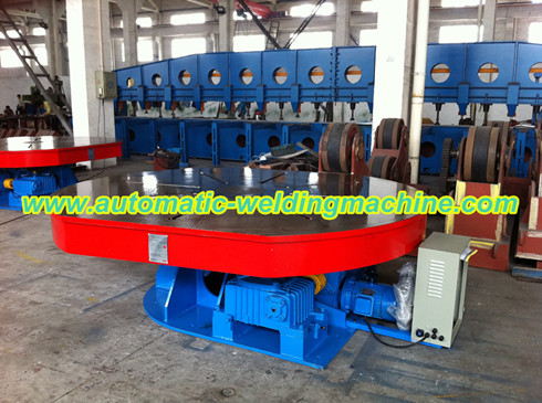 Floor turntable positioner for vessel