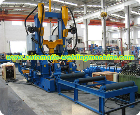 H beam integrated machine (H beam assembling welding straightening machine)