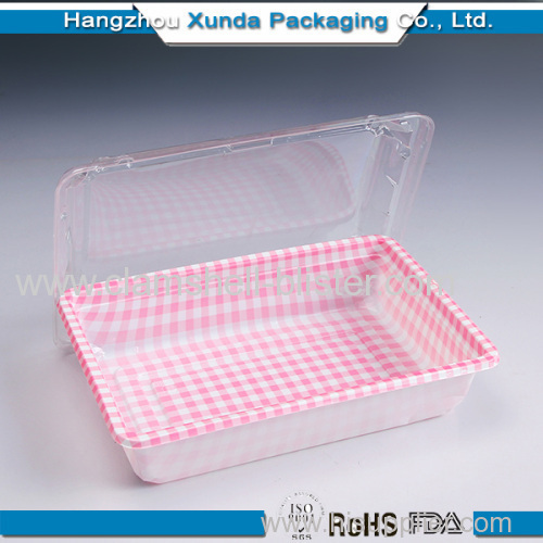 Plastic Blister Food Packaging Container With Cover
