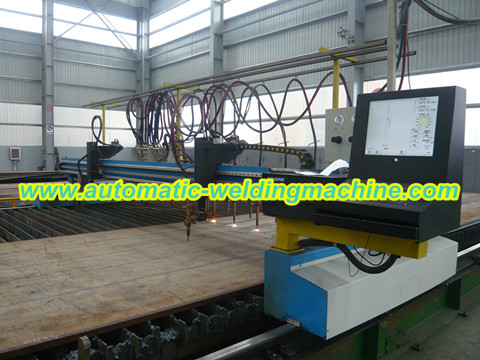 CNC plasma flame cutting machine for steel plate