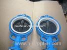 Sanitary DIN 2501 PN6 / PN10 / PN16 Flange Wafer Butterfly Valve with Disc Coated PTFE