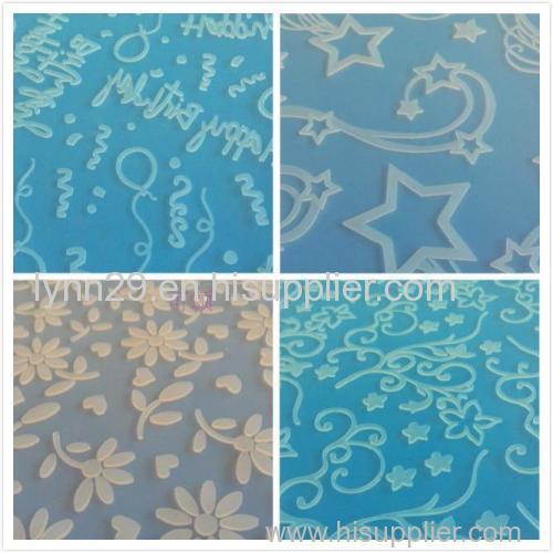 New!! - embossed design imprint silicone cake fondant mat