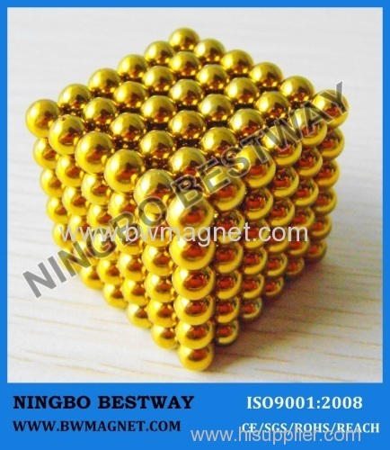 Magnetic Balls (Gold) magnet bead