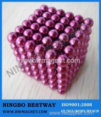 Pink Color Magnet Ball