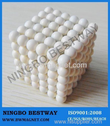 white magnetic balls